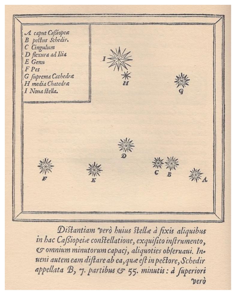 Carte de la constellation de Cassiopée