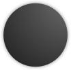 Modèle atomique simplifié du carbone représenté par une sphère gris foncé.